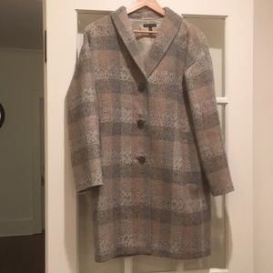 Eileen Fisher Jackets & Coats - Eileen Fisher Plaid Topper Coat Eileen Fisher Jackets & Coats - Eileen Fisher Plaid Topper Coat